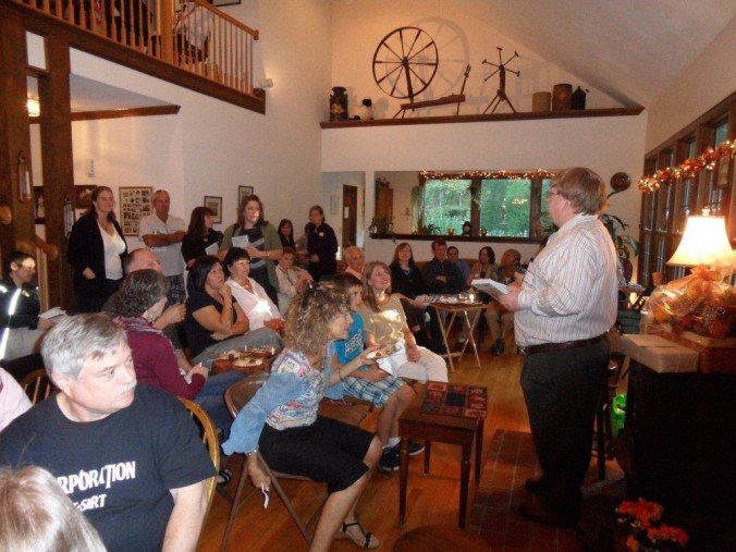 Rick Reading in Living Room